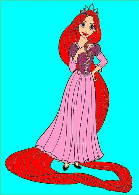 ariel como rapunzel rapunzel disney disney princess