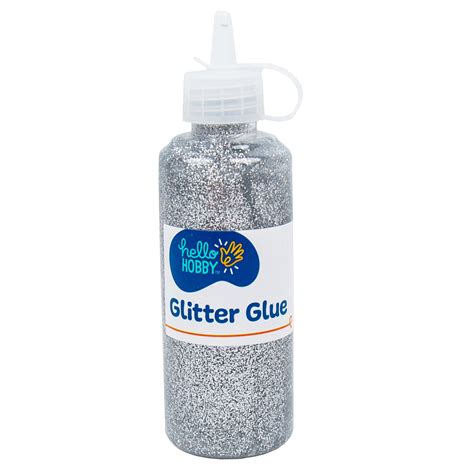 Hello Hobby Silver Glitter Glue 29 Oz