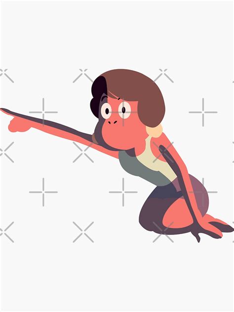 Steven Universe Jenny Pizza Kneeling And Pointing Sticker For Sale By Smirkingdesigns Redbubble