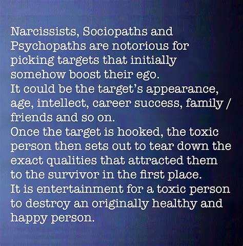 Narcissists Sociopaths And Psychopaths Are Notorious For Picking