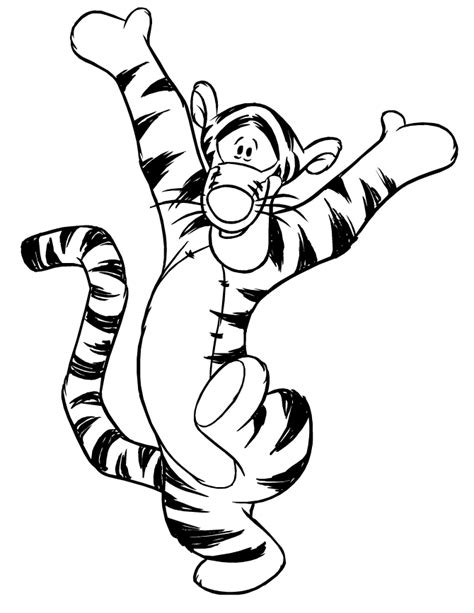 Tigger Page For Kids And For Adults Coloring Home