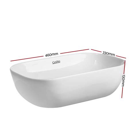 Therefore, your undermount ceramic kitchen sink always needs to be spacious and convenient to. Cefito Ceramic Bathroom Basin Sink Vanity Above Counter ...