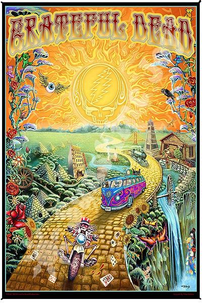 Grateful Dead Golden Road Art Print Tapestry