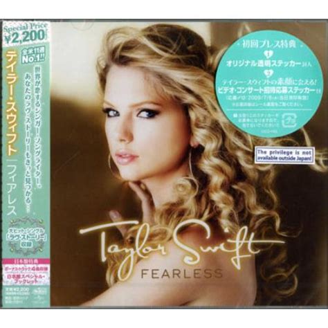 Taylor Swift Fearless Japanese Promo Cd Album Cdlp 485715