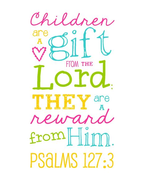 Bible Verse Children Are A T From The By Libertyandlilacpaper