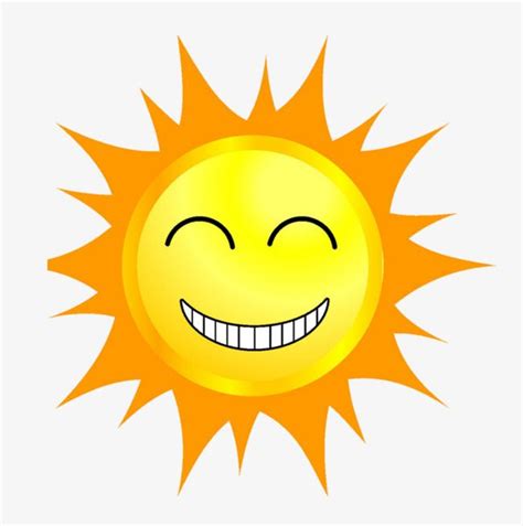Cartoon Sun Amarillo Dia Soleado Png Caricatura Sonriente Sol