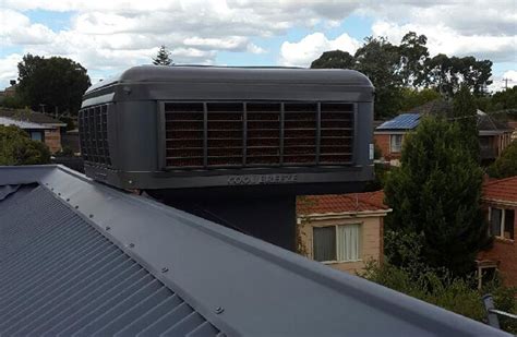 Evaporative Cooling Coolbreeze On Metal Roof