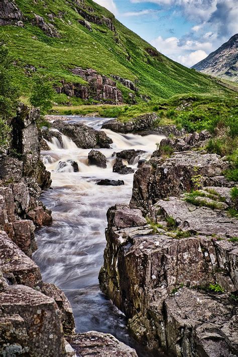 Narrow River In Glen Etive Scotland Photograph By Stuart Litoff