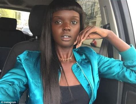 Twitter Users Confuse Model Duckie Thot With A Doll Daily Mail Online