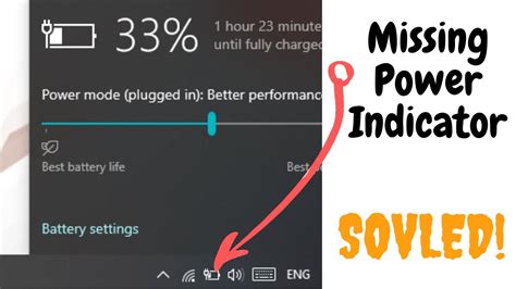 Fix Battery Icon Missing Power Indicator Windows Youtube