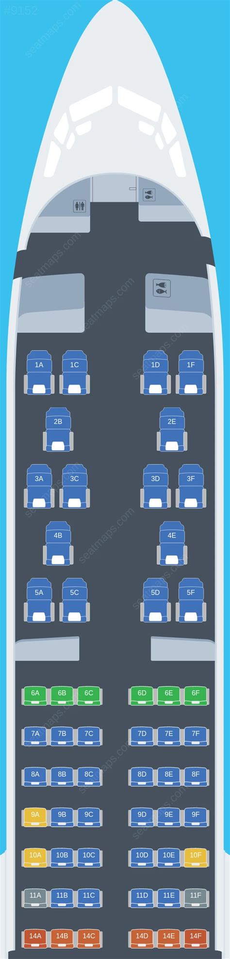 Seat Map Of Flydubai Boeing Max Aircraft