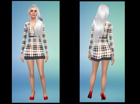 Denim Set Sims 4 Female Clothes