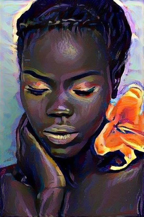 Black Art Painting Black Artwork Black Girl Art Black Women Art