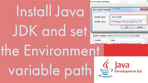 How To Install JAVA JDK And Set The Environment Variable Path For JDK And Enable It YouTube
