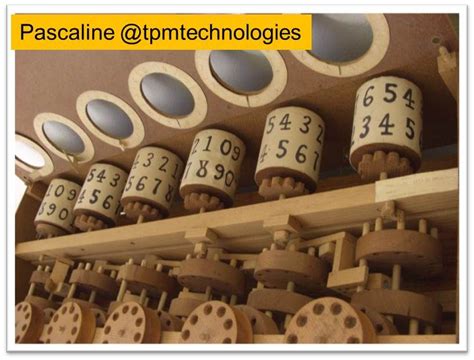 Blaise Pascal 1643 Calculating Machine The Pascaline Model Built In