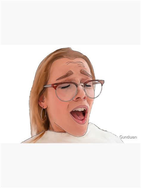 Alexis Crystal Orgasm Face Metal Print By Gundwan Redbubble
