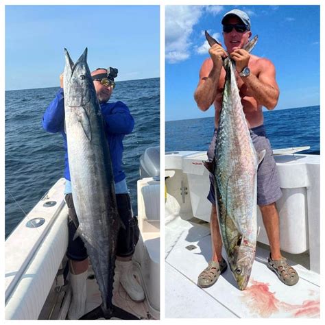 Nj Fishermen Deck Giant Wahoo Record Breaking King Mackerel