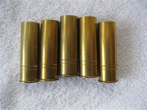 Alcan Vintage New 12 Gauge Brass Shotgun Shells Hulls Double Knurl New Berdan Primer Use 5 Count