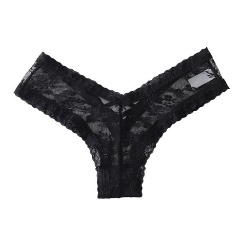 Felwors Custom Letter Logo Low Waist Striped Tangas No Show Bikini Custom Thongs Underwear For
