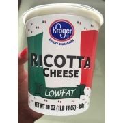 Kroger® low fat ricotta cheese. Kroger Ricotta Cheese, Lowfat: Calories, Nutrition ...