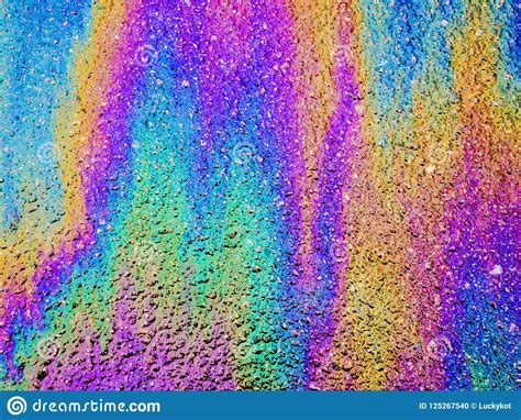 Oil Slick Vibrant Colored Texture Abstract Background