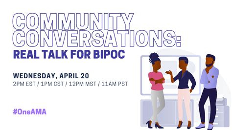 Community Conversations Real Talk For Bipoc Ama Triangle
