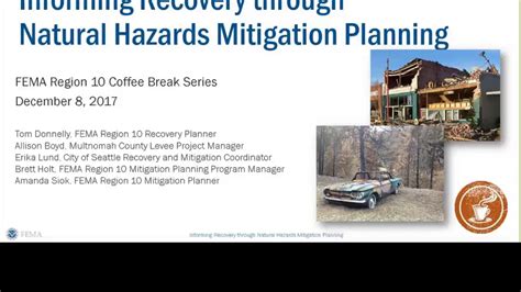 Informing Recovery Through Natural Hazards Mitigation Planning YouTube