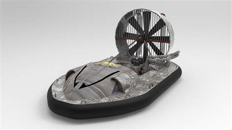 3d Model Hovercraft Vr Ar Low Poly Cgtrader
