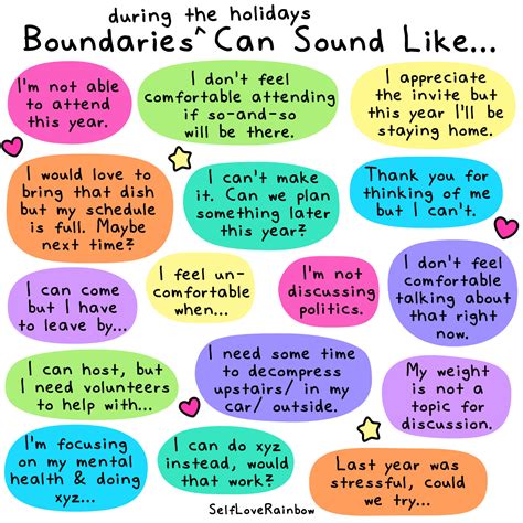 Boundaries During The Holidays Self Love Rainbow
