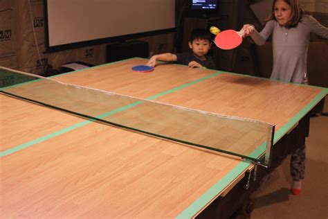 Tips from the table laying your floor. We made a ping pong table top to cover our pool table out ...