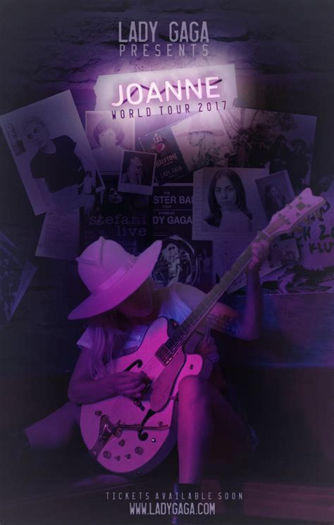 Joanne World Tour Poster Fan Art Gaga Daily