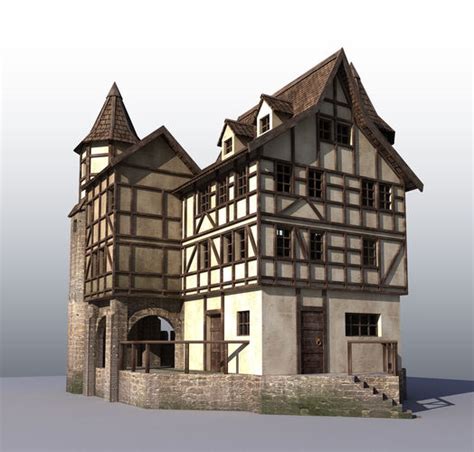 Medieval House 3d Model Cgtrader