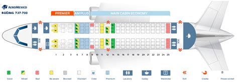 Seat Map Boeing 737 700 Aeromexico Best Seats In The Plane