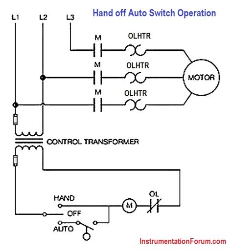 Wiring Diagram Hand Off Auto Switch