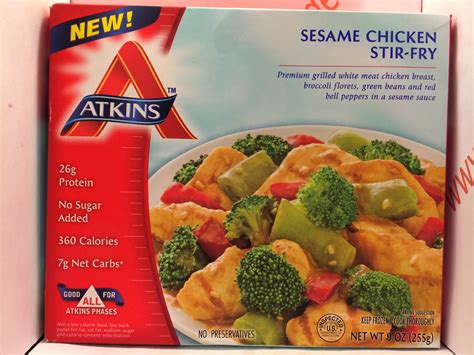 Crazy Food Dude Review Atkins Sesame Chicken Stir Fry Frozen Meal