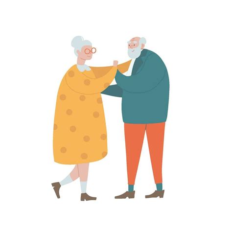 Senior Couples Dancing Elderly People Romantic Relations Concept