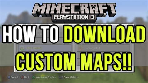 Download And Upload Custom Maps Tutorial Minecraft Ps3 Ps4 Eu And Us