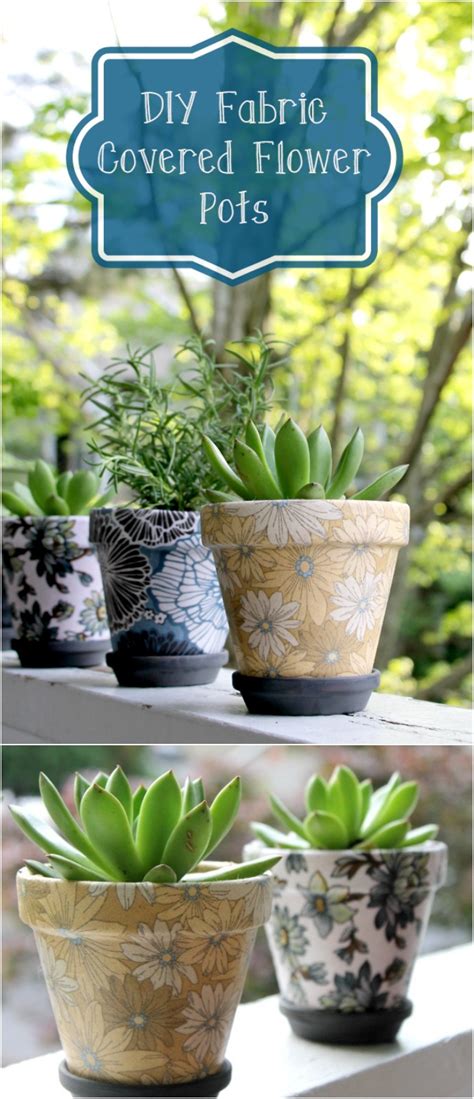 Diy Fabric Covered Pots Projects And Tutorials