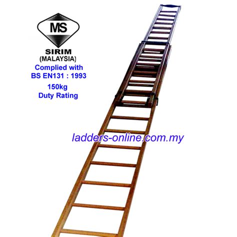 Wooden Ladder Tnb Tangga Kayu Sirim Tested Ladders Online