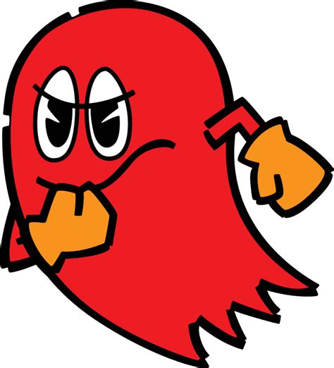 Red Pacman Ghost - ClipArt Best png image