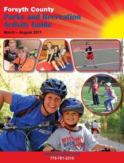 Parks And Recreation Activity Guide Forsyth County Government