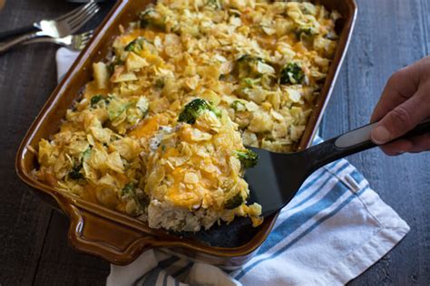 Preheat the oven to 350 f. Potato Chip Chicken Casserole | a wholesome southern ...