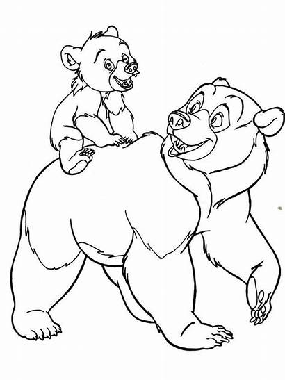 Coloring Bear Brother Pages Disney Printable Animal