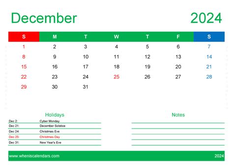 December Calendar Free Printable 2024 Monthly Calendar