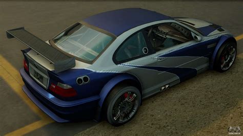BMW M3 GTR E46 De Need For Speed Most Wante 1 Para GTA San Andreas