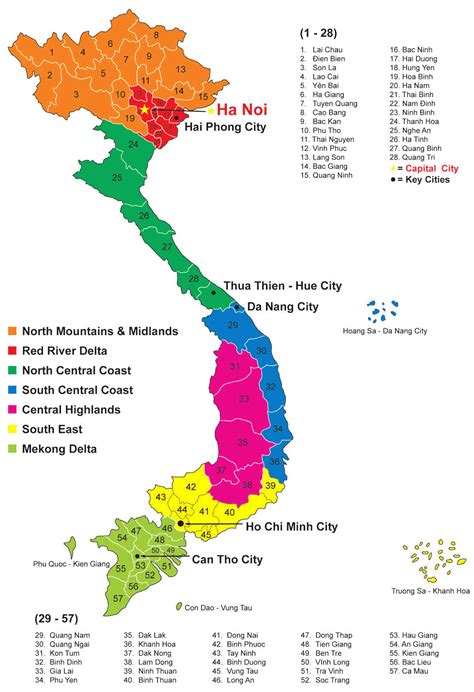 Tỉnh Thành Việt Nam Danh Sách Các Tỉnh Thành Việt Nam VpExpress Vn
