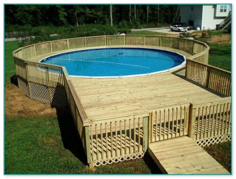 Wooden Pool Deck Kits Home Improvement