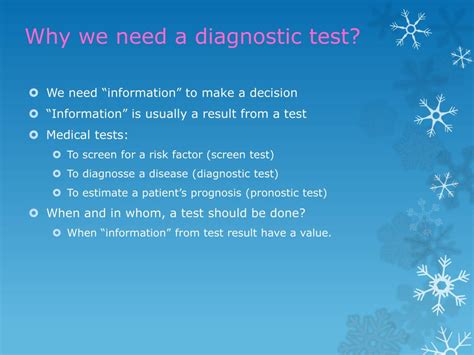 Ppt Diagnostic Tests Powerpoint Presentation Free Download Id2634441