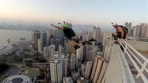 Watch Aussie Tourists Base Jump Off High Rise In Tin Hau Coconuts