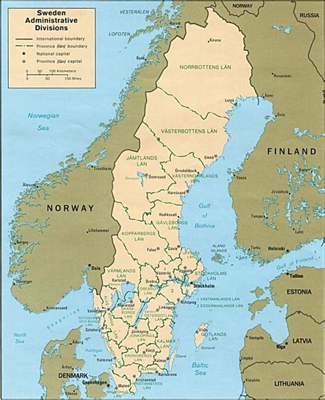 Printable Map Of Sweden Printable Maps